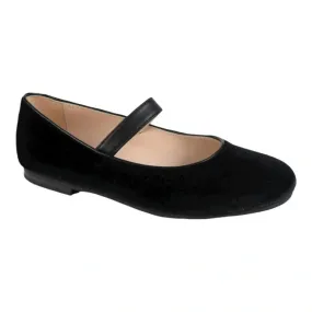 1568 - Black Velvet Strap for Girl by London Kids