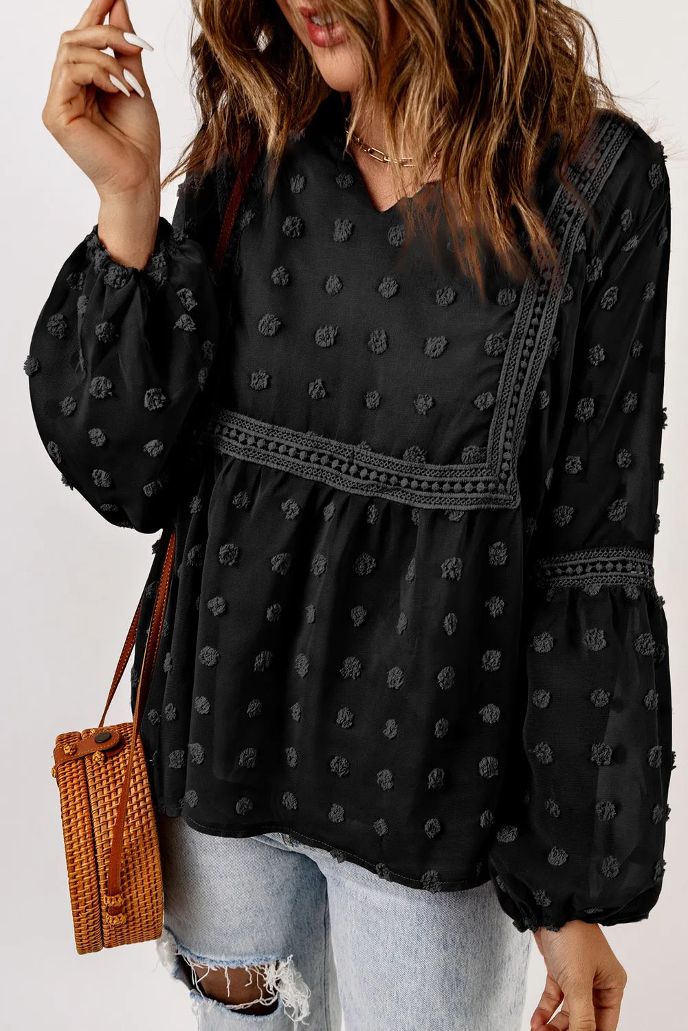 Appealing Dotted Blouse