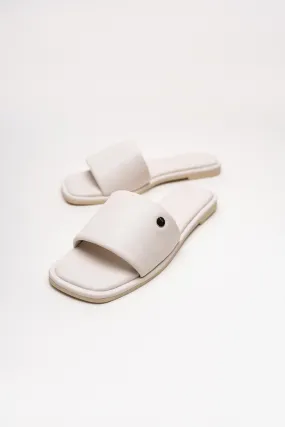 Beige Luxe Flat Slip-Ons