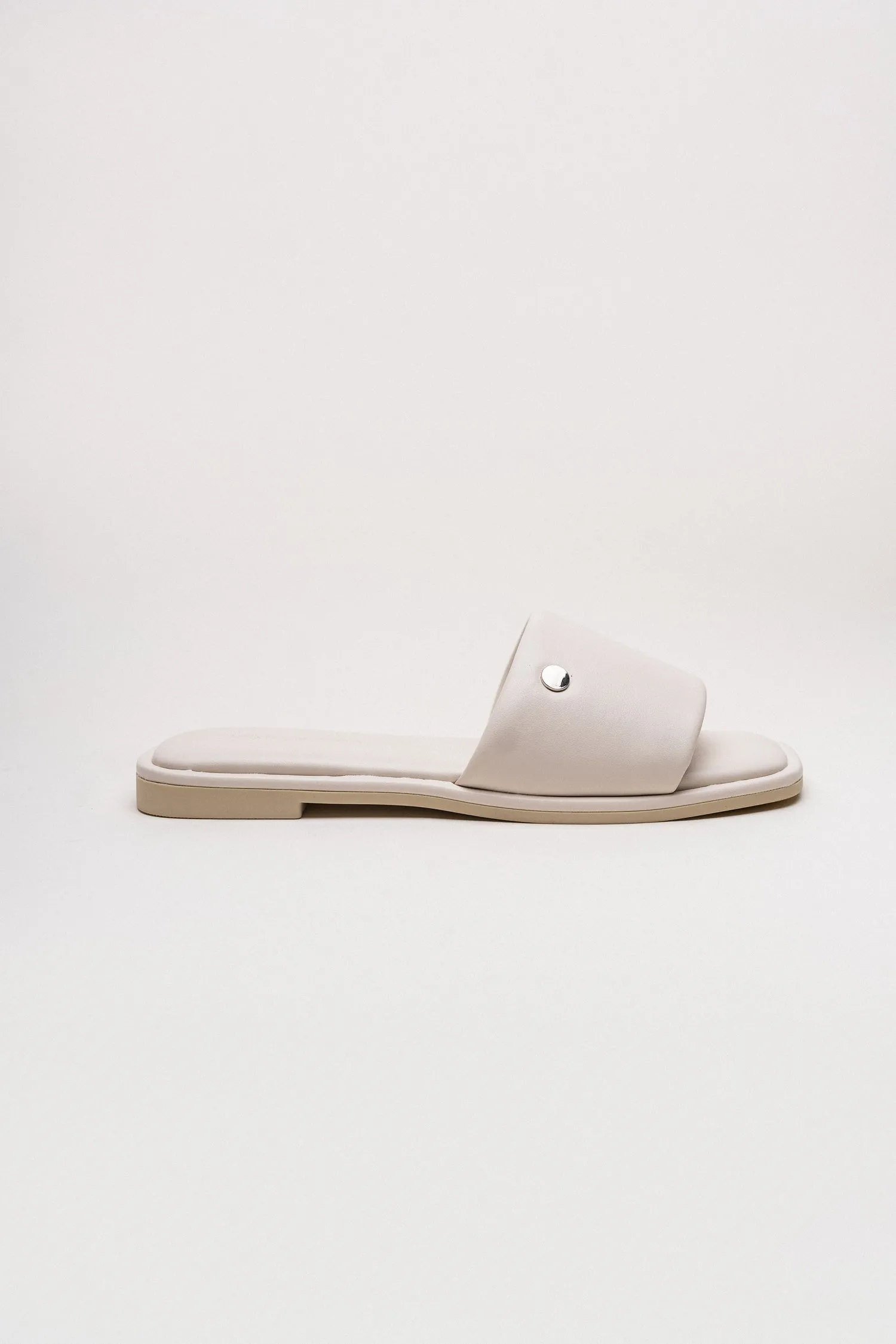 Beige Luxe Flat Slip-Ons