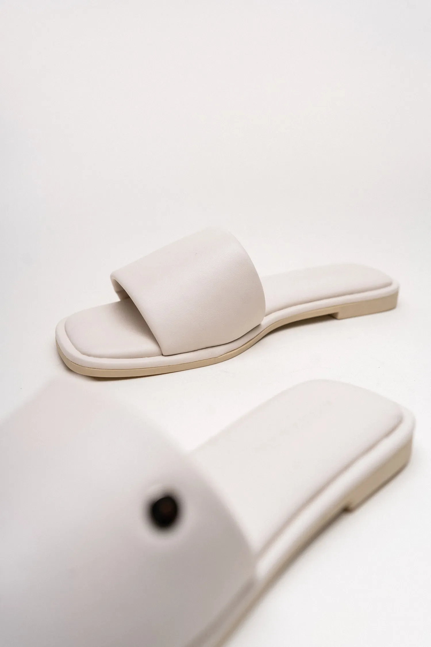 Beige Luxe Flat Slip-Ons