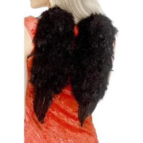 Black Feather Angel Wings