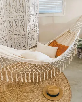Boho Fringed Macrame Hammock  | ISABELLA