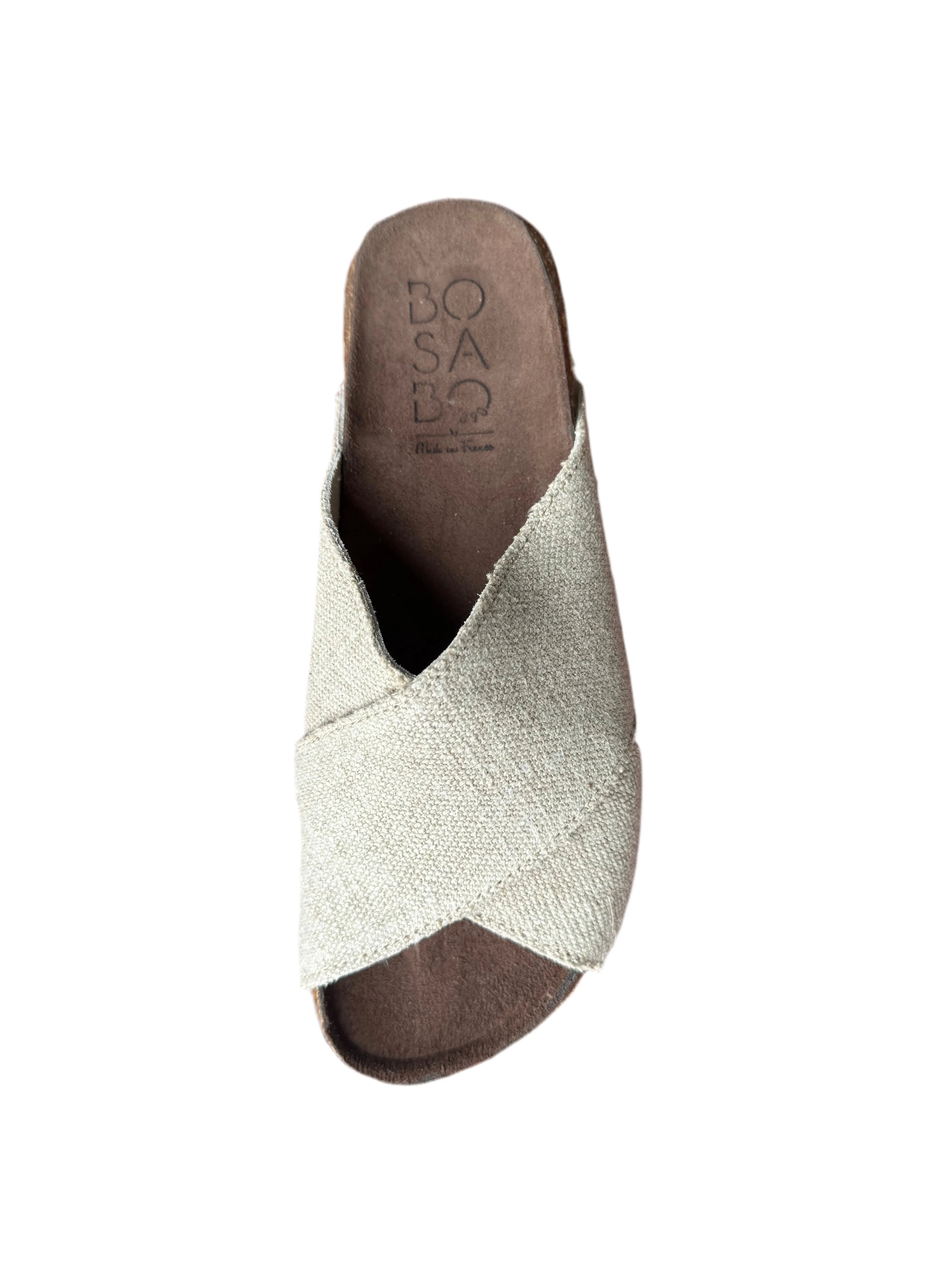 Bosabo Cross-over Slides / Linen Natural