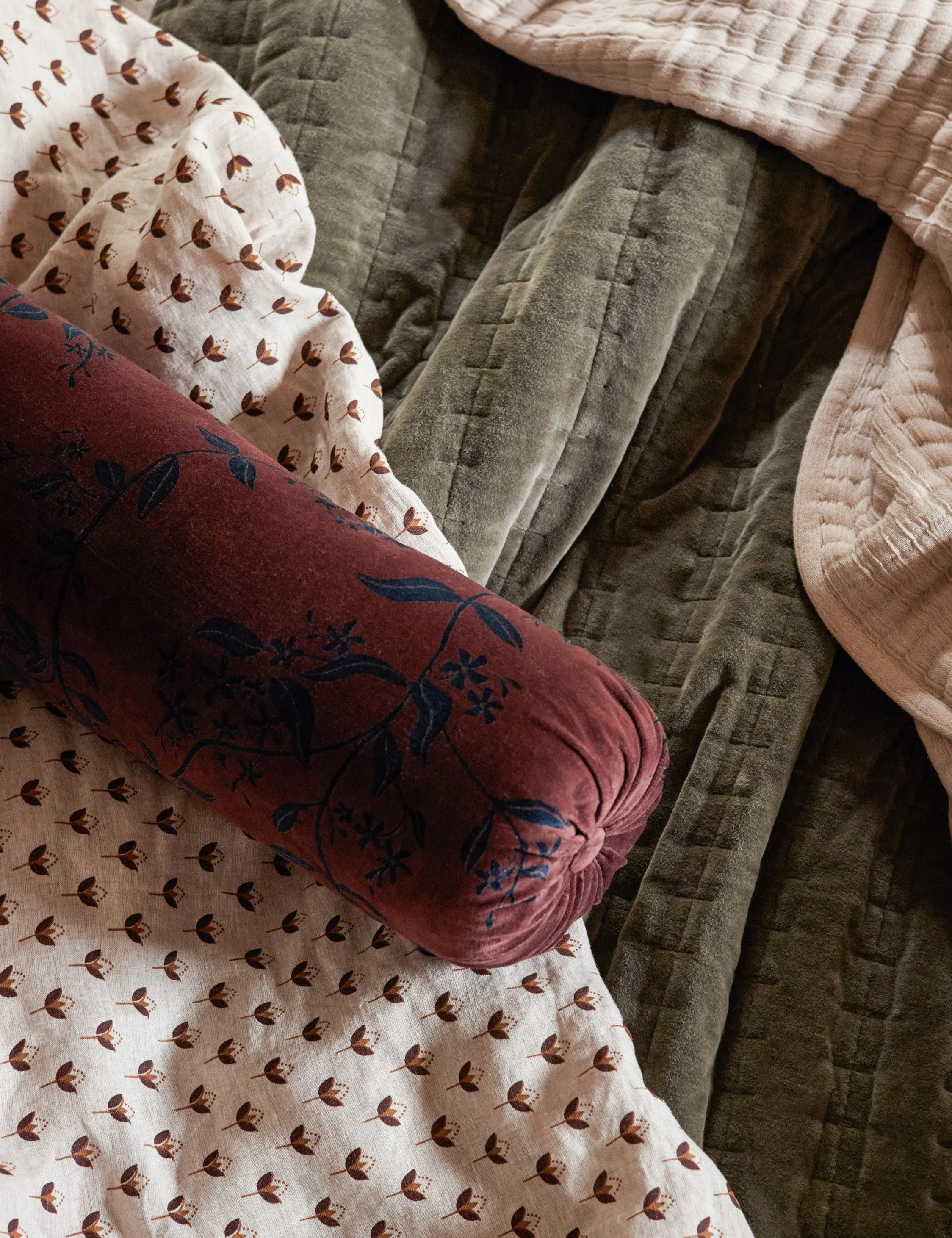 Carmine Velvet Pillow