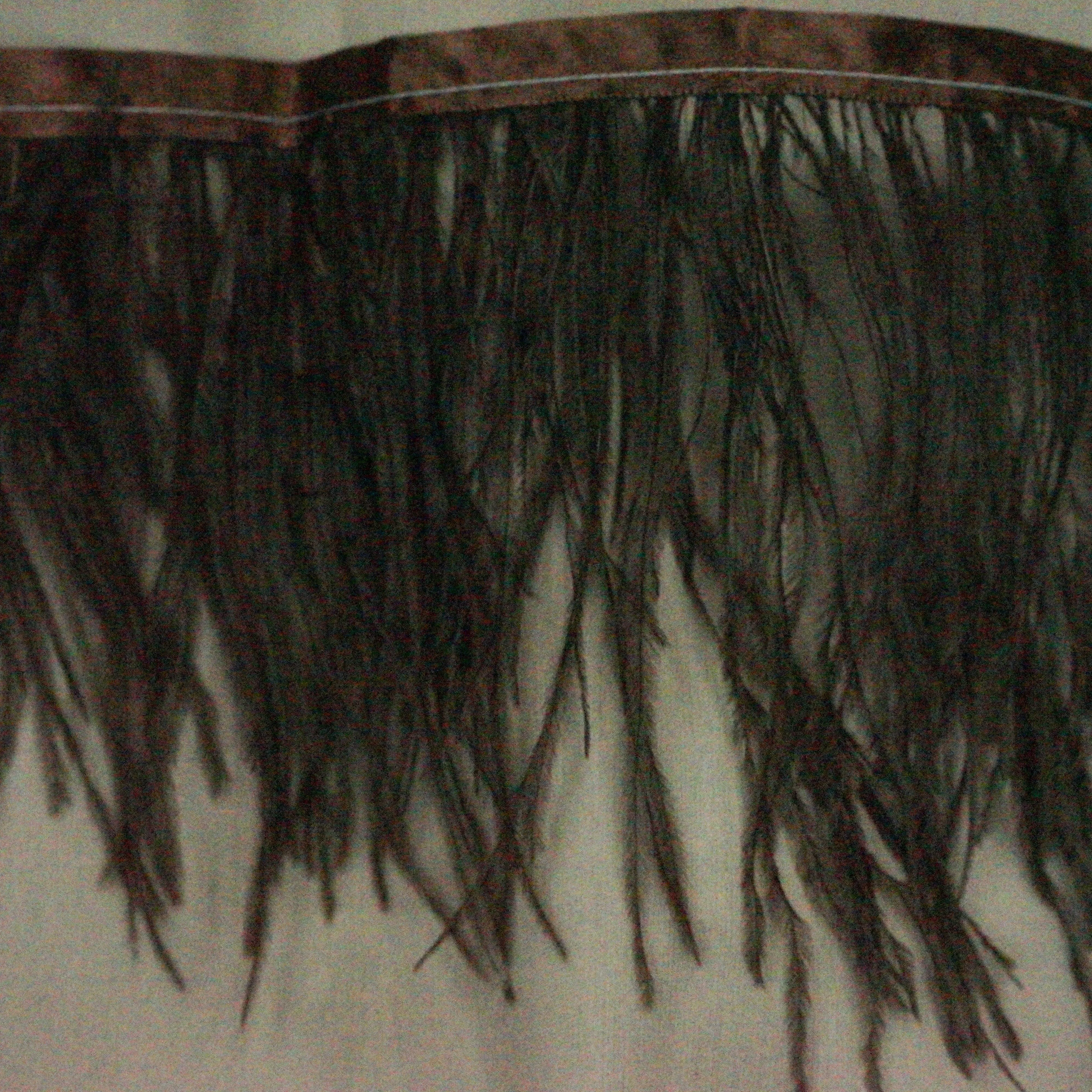 Chocolate Brown Ostrich Feather Trim 2 PLY