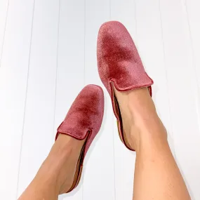 Corky's Spotlight Blush Velvet Slip on Shoes *Final Sale*