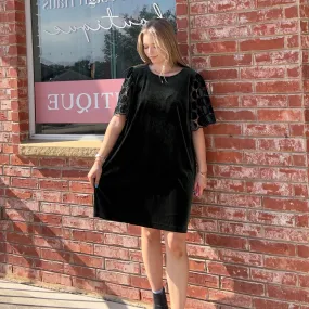 Emerald Green Velvet Dress
