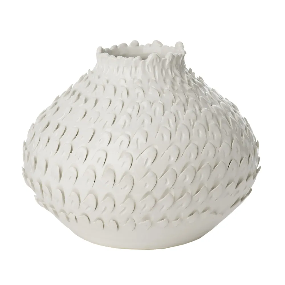 Feathered Vase