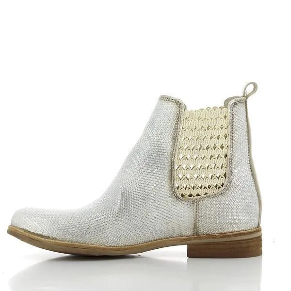 Felmini A131 Silver Ankle Boots