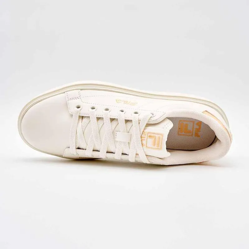 FILA Court Plumpy Ladies Sneaker - White / Peach Fuzz