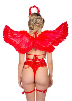 Fire Red Angel Wings