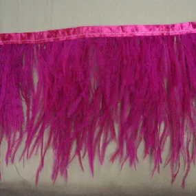 Fuchsia Ostrich Feather Trim 2 PLY