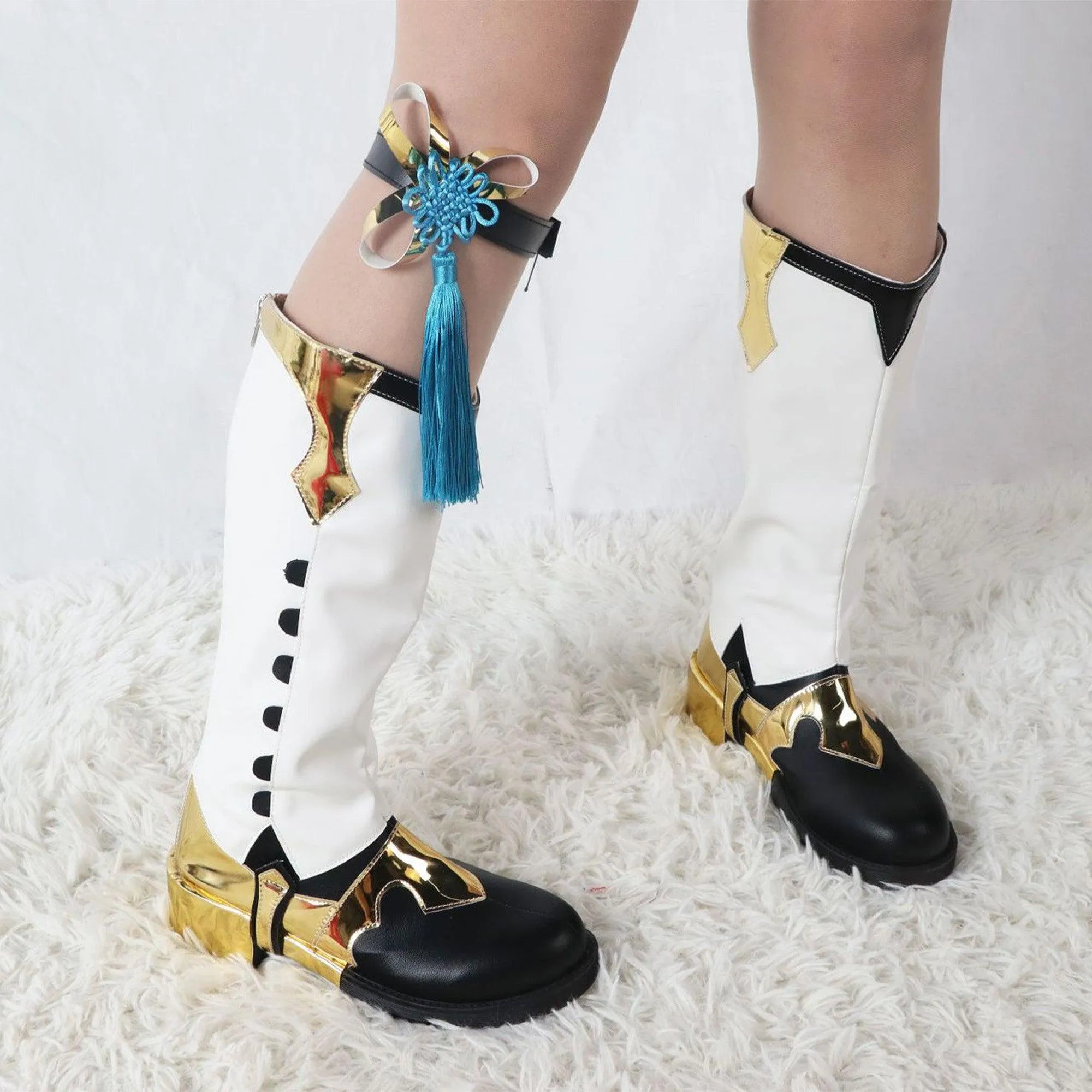 Genshin Impact Xingqiu Game Cosplay Shoes
