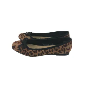 George Ballerinas Shoe Size 2 Brown Leopard Print Flat Pumps