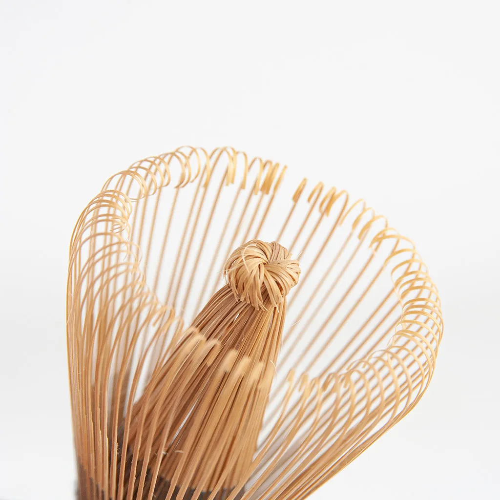 Handcrafted fine black bamboo matcha whisk (Chasen)