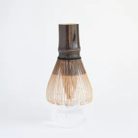 Handcrafted fine black bamboo matcha whisk (Chasen)
