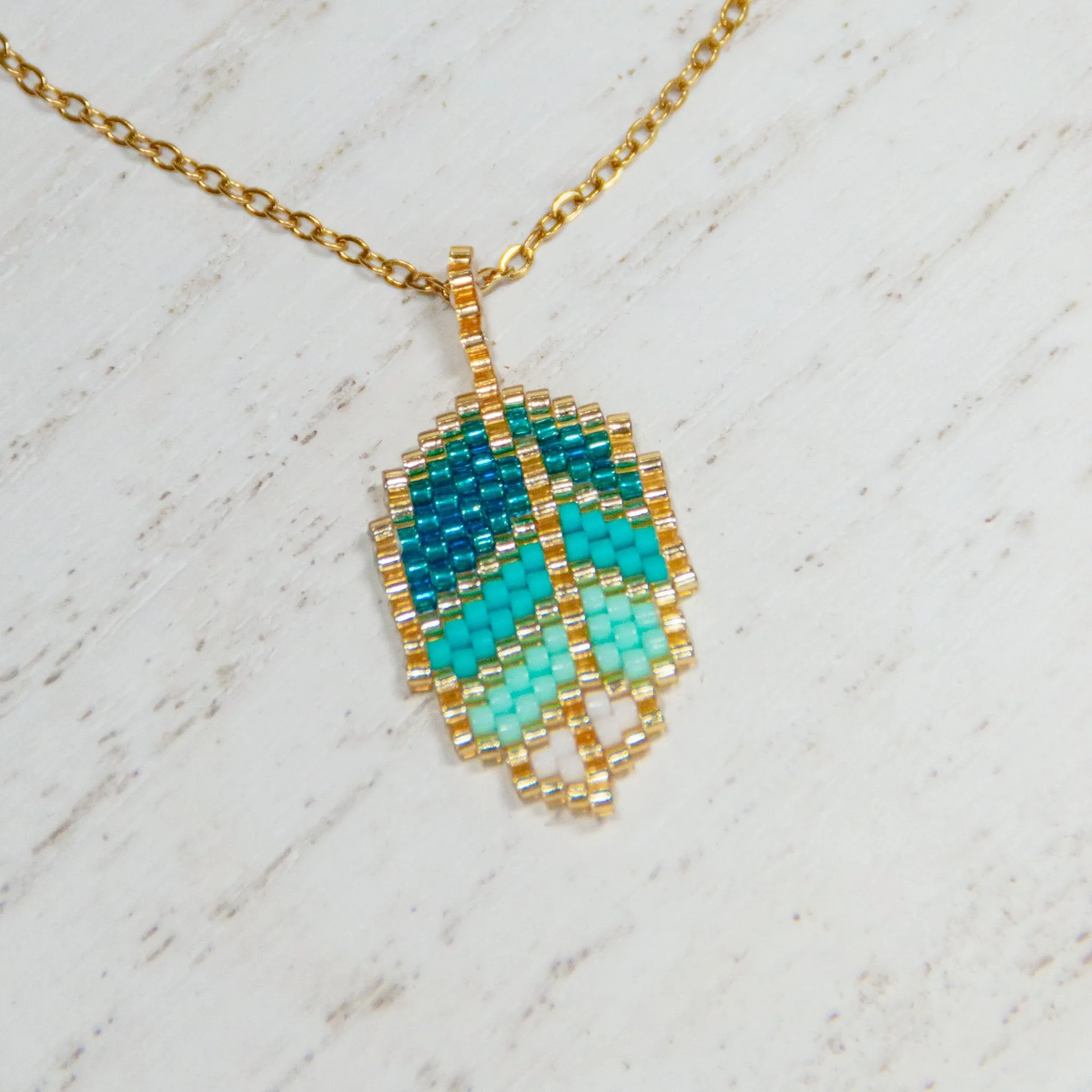 Harmony Leaf Beaded Necklace