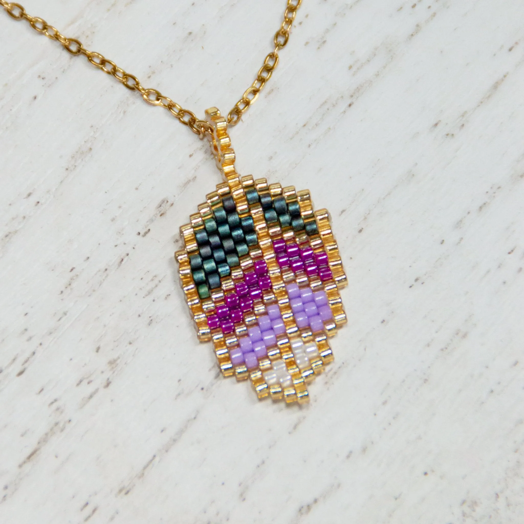 Harmony Leaf Beaded Necklace