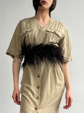 Helmut Lang Feathered Belt