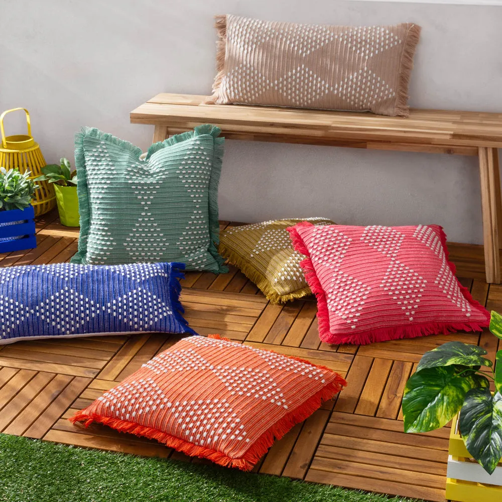 Kadie Outdoor/Indoor Woven Cushion Cobalt