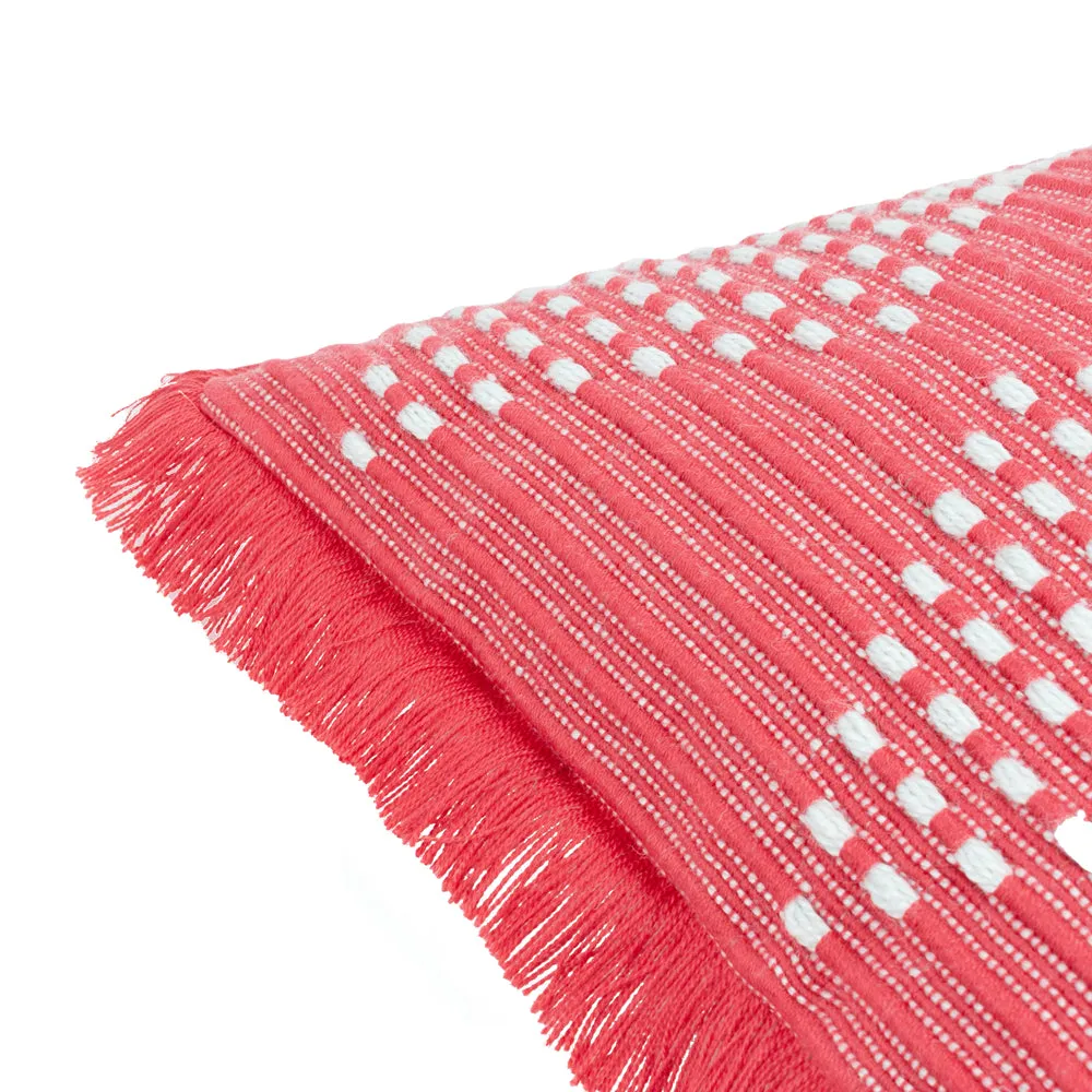 Kadie Outdoor/Indoor Woven Cushion Pink