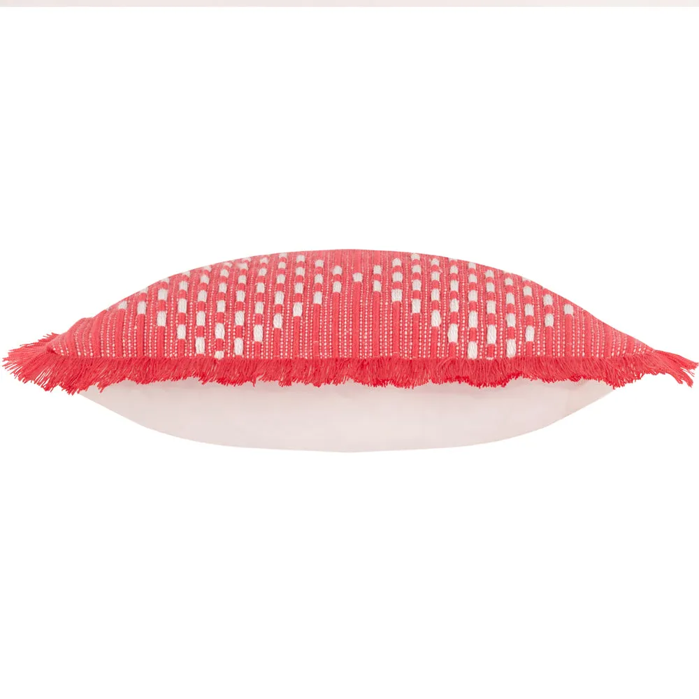 Kadie Outdoor/Indoor Woven Cushion Pink