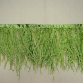 Lime Green Ostrich Feather Trim 2 PLY