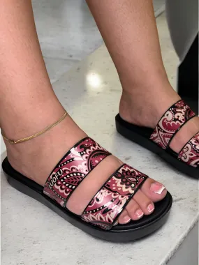Luofu Bohemian Slide Sandals - Artistic Comfort for Every Step (GS)