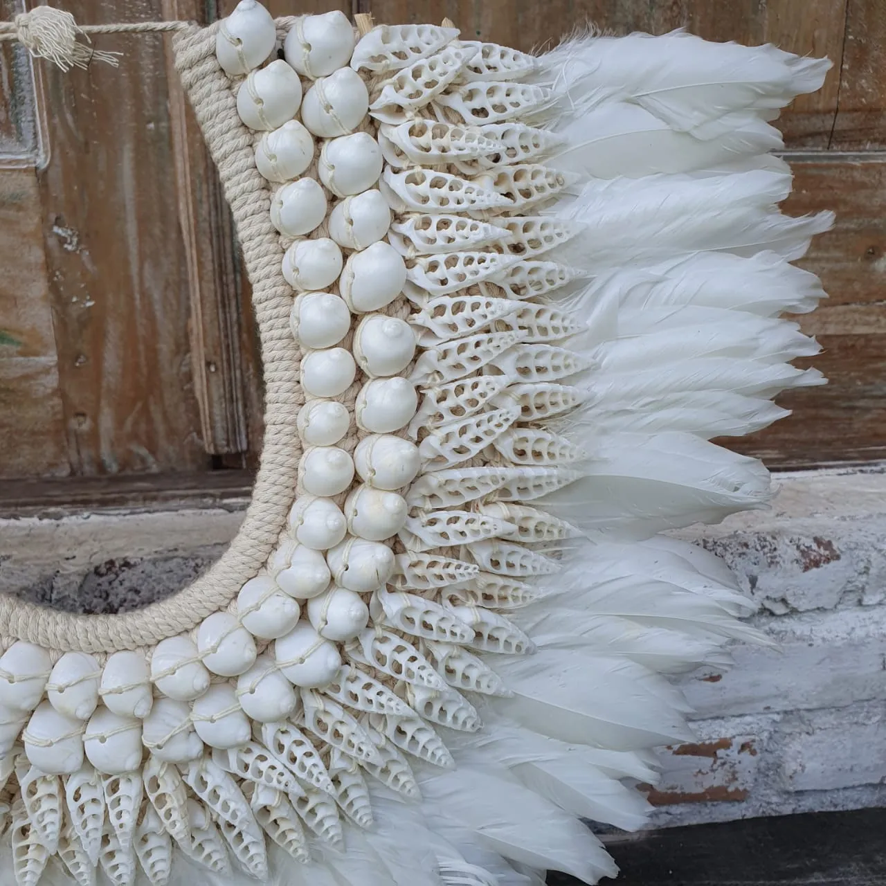 Malaika Father Shell Pendant with Stand