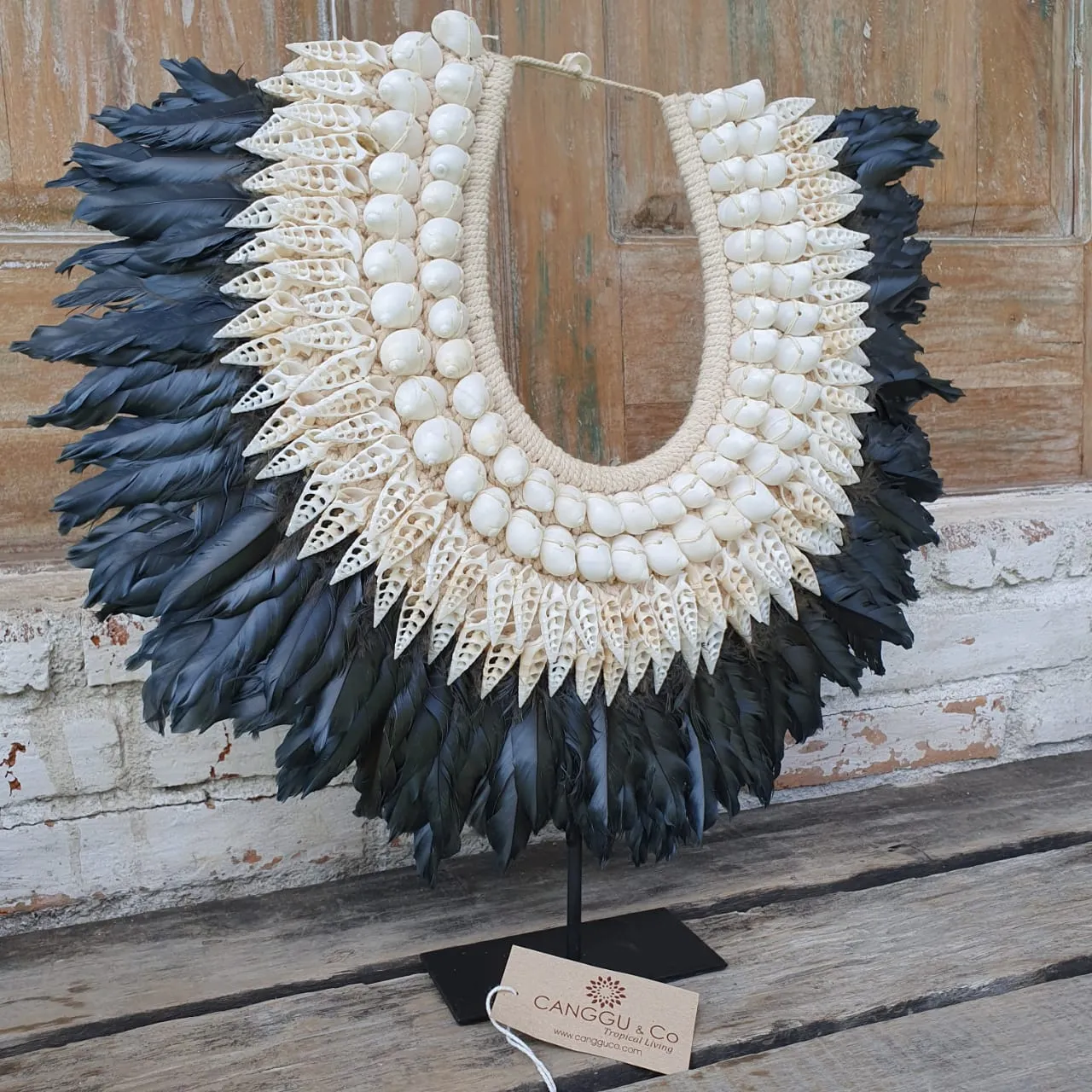 Malaika Father Shell Pendant with Stand