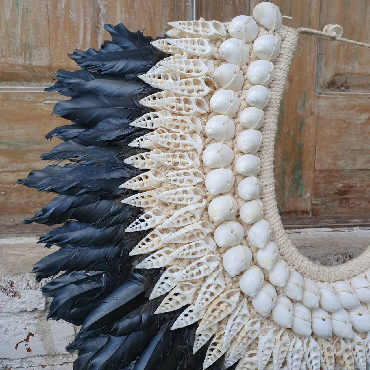 Malaika Father Shell Pendant with Stand