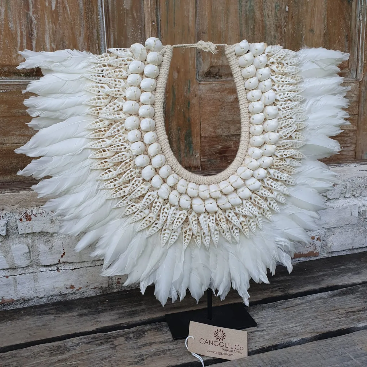 Malaika Father Shell Pendant with Stand