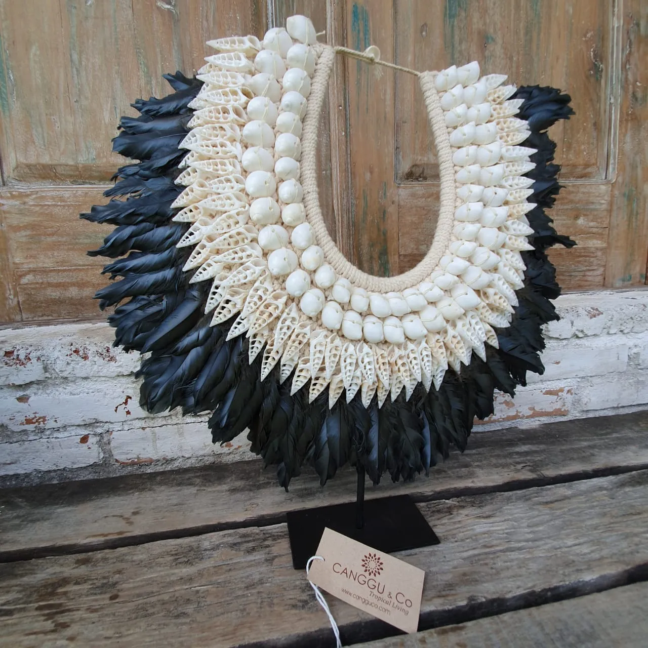 Malaika Father Shell Pendant with Stand