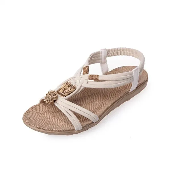 Moonlit Mesa - Boho Thong Sandals by The Nevermore