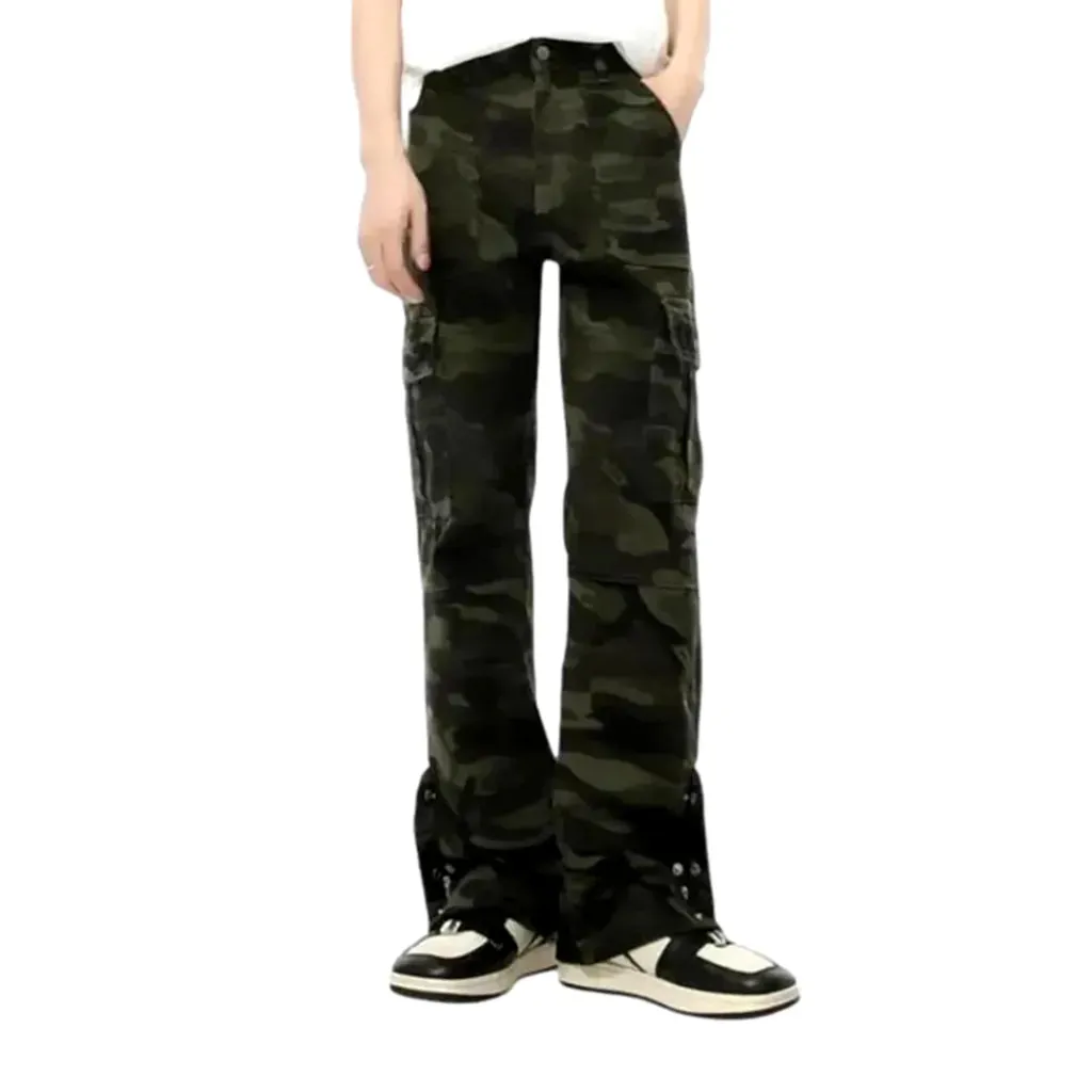 Multicolor loose fit men's jean pants