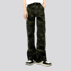 Multicolor loose fit men's jean pants