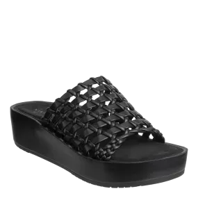 NAKED FEET - CYPRUS in BLACK Platform Sandals
