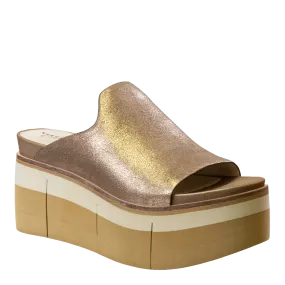 NAKED FEET - FLOW in GOLD Platform Sandals