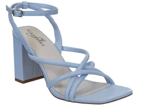 Naked Feet: MOOD in LIGHT BLUE Heeled Sandals