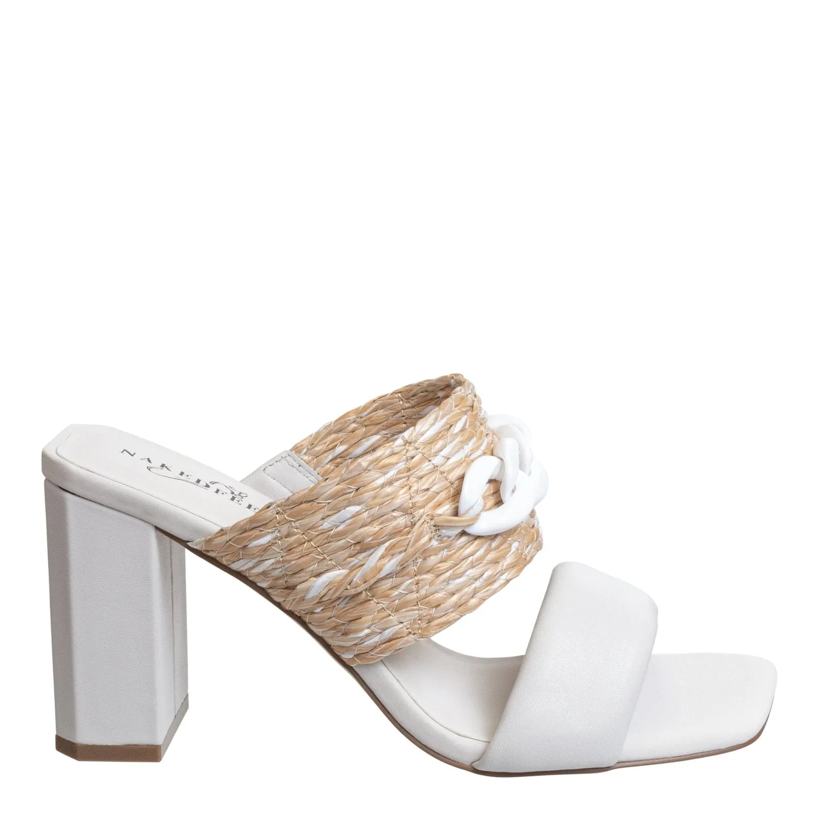 Naked Feet: PROPRIETY in RAFFIA Heeled Sandals