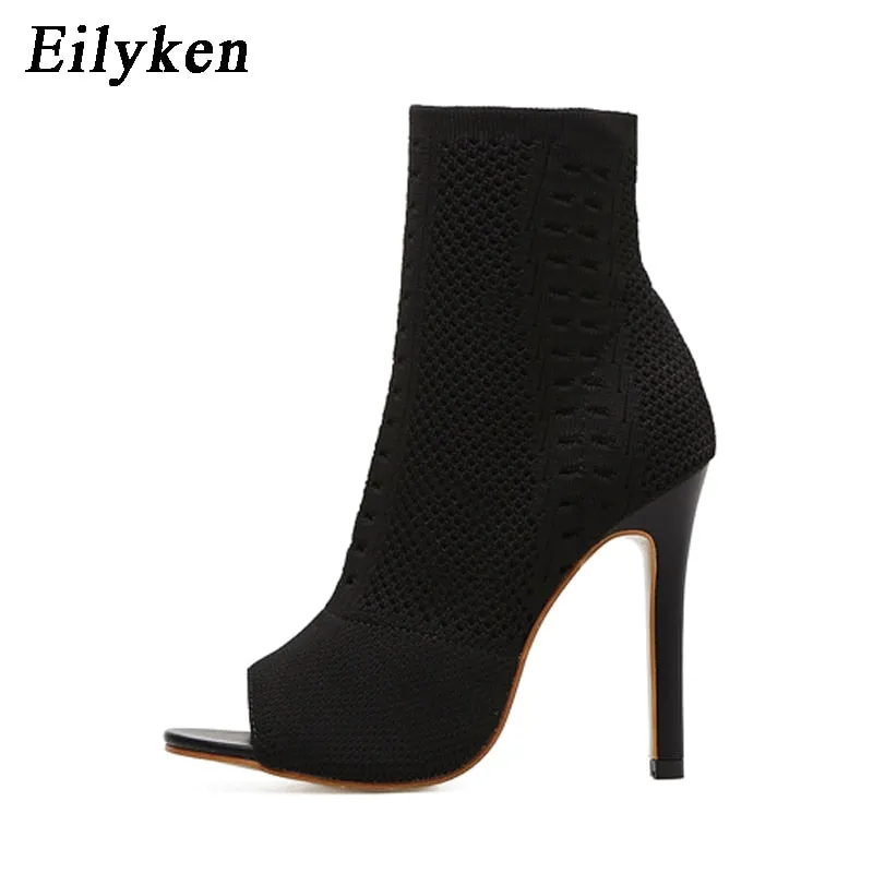 Open Toe Ankle Boots
