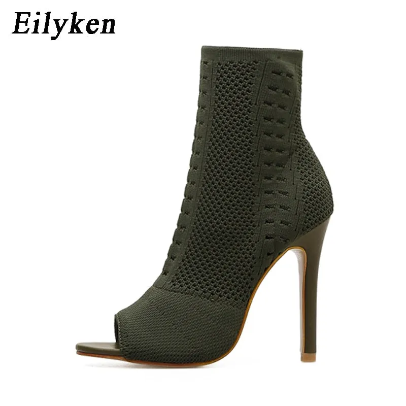 Open Toe Ankle Boots