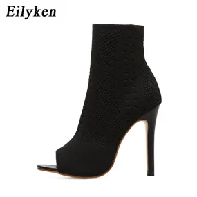 Open Toe Ankle Boots