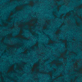 Peacock Plumes Batiks - Paisely Feather Ravine Yardage