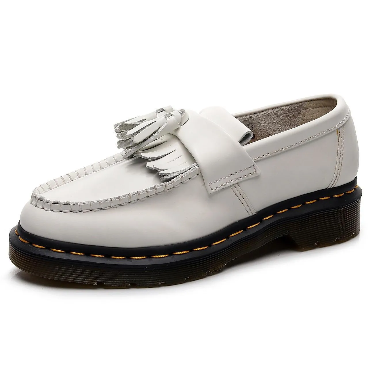 PEOPLETERRITORY Aberdeen fringed loafers women's leather low-top small leather shoes soft leather British style fashion student round head casual shoes