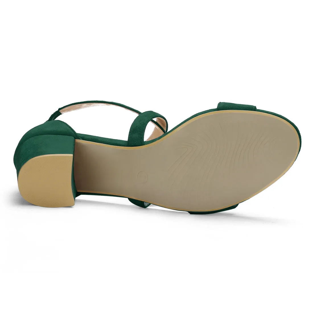Perphy Cross Strap Open Toe Chunky Heels Sandals