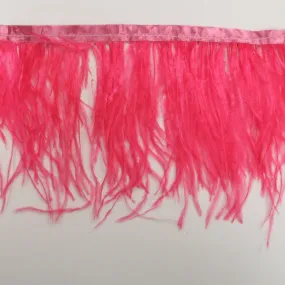 Pink Ostrich Feather Trim 2 PLY