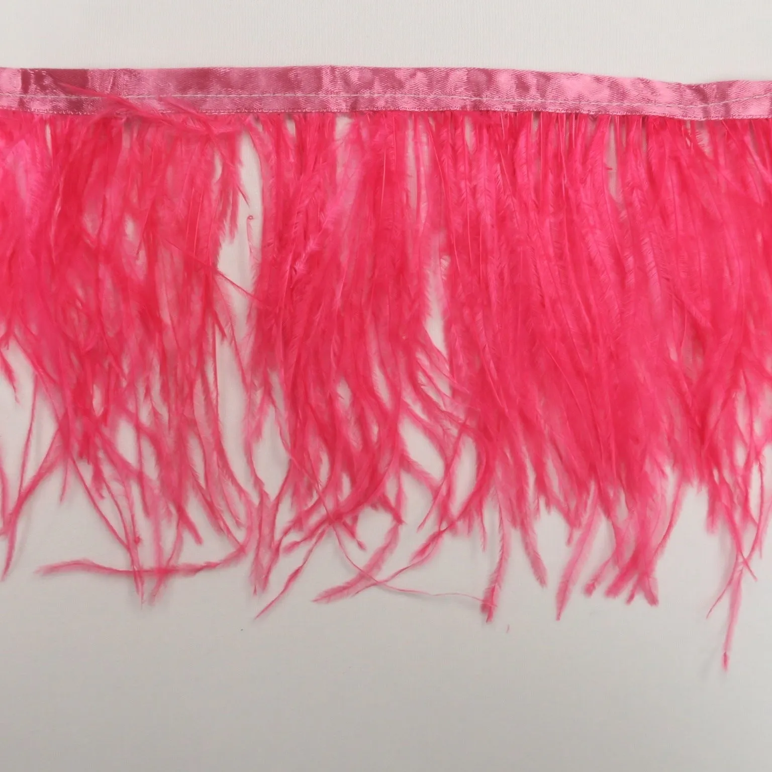 Pink Ostrich Feather Trim 2 PLY