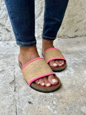 Raffia X Pink Slides